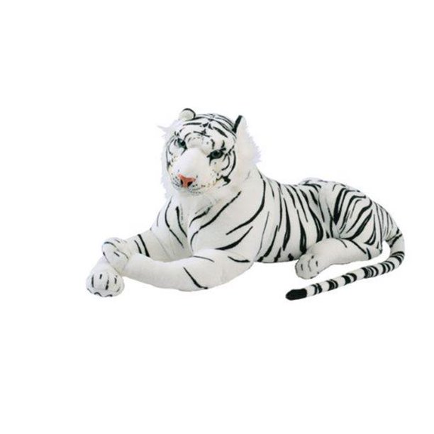 Plush Jumbo Realistic White Tigers