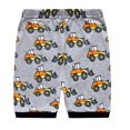 thumbnail image 3 of Little hand Toddler Boys Excavator Pajamas Short Set Summer Pjs Kids Clothes 7T, 3 of 4