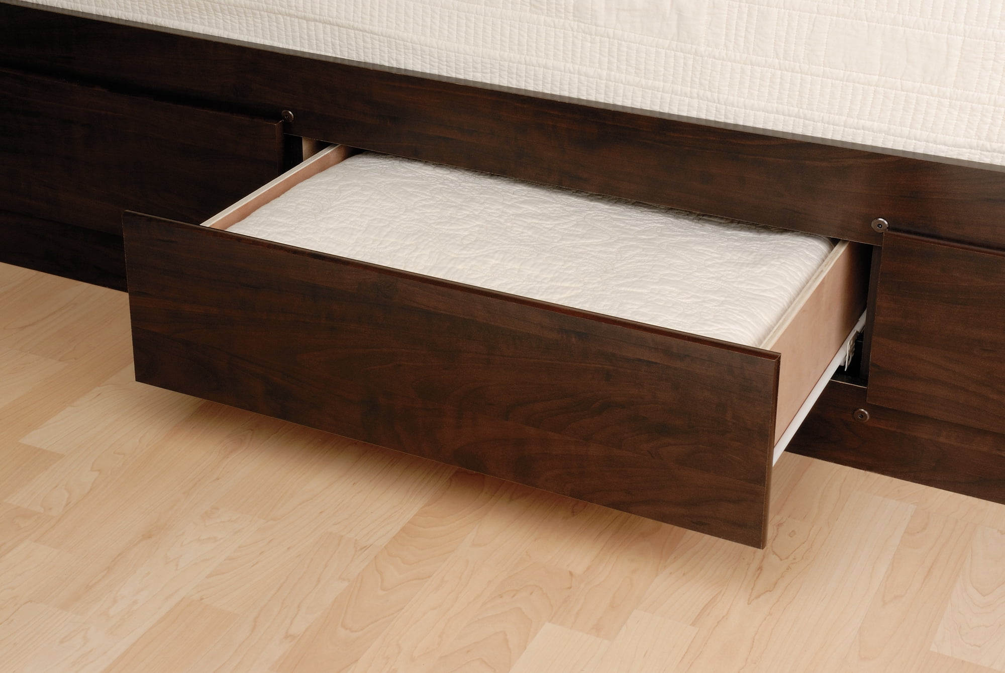 Prepac Coal Harbor Mate’s Platform Storage Bed with 6 Drawers, Queen, Espresso