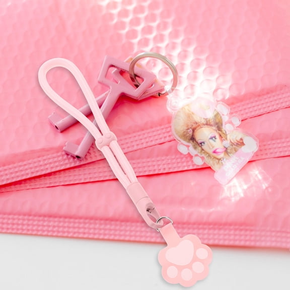 Homoyoyo 2-Pack Adjustable Phone Wrist Straps with Self-Locking Clips, Assorted Colors, Scratch-Resistant Polyester and Metal