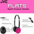 thumbnail image 2 of JVC Flats On-Ear Wired Headphones - Flat Foldable Design - 30mm Driver for Powerful Sound - Soft Ear-Pads for Comfort – Steel Headband - Lightweight & Portable - PC/Laptop/Gaming - 3.5mm Slim Plug, 2 of 7