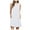 White, variant on LEAVINGSUO Sleeveless Dresses for Women 2024 Women Casual Pockets Sleeveless Above Knee Dress Loose