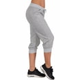 thumbnail image 3 of Aunavey Women's Drawstring Waist Long Workout Yoga Active Pant with Pocket High Waisted Capri Leggings Jogger Sweatpants, 3 of 8