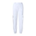 thumbnail image 2 of Bigersell Women's High Waist Pants Full Length Pants Women Fashion Joggers Loose Streetwear High Waist Cargo Pants Trousers Oversized Pants for Ladies, 2 of 5
