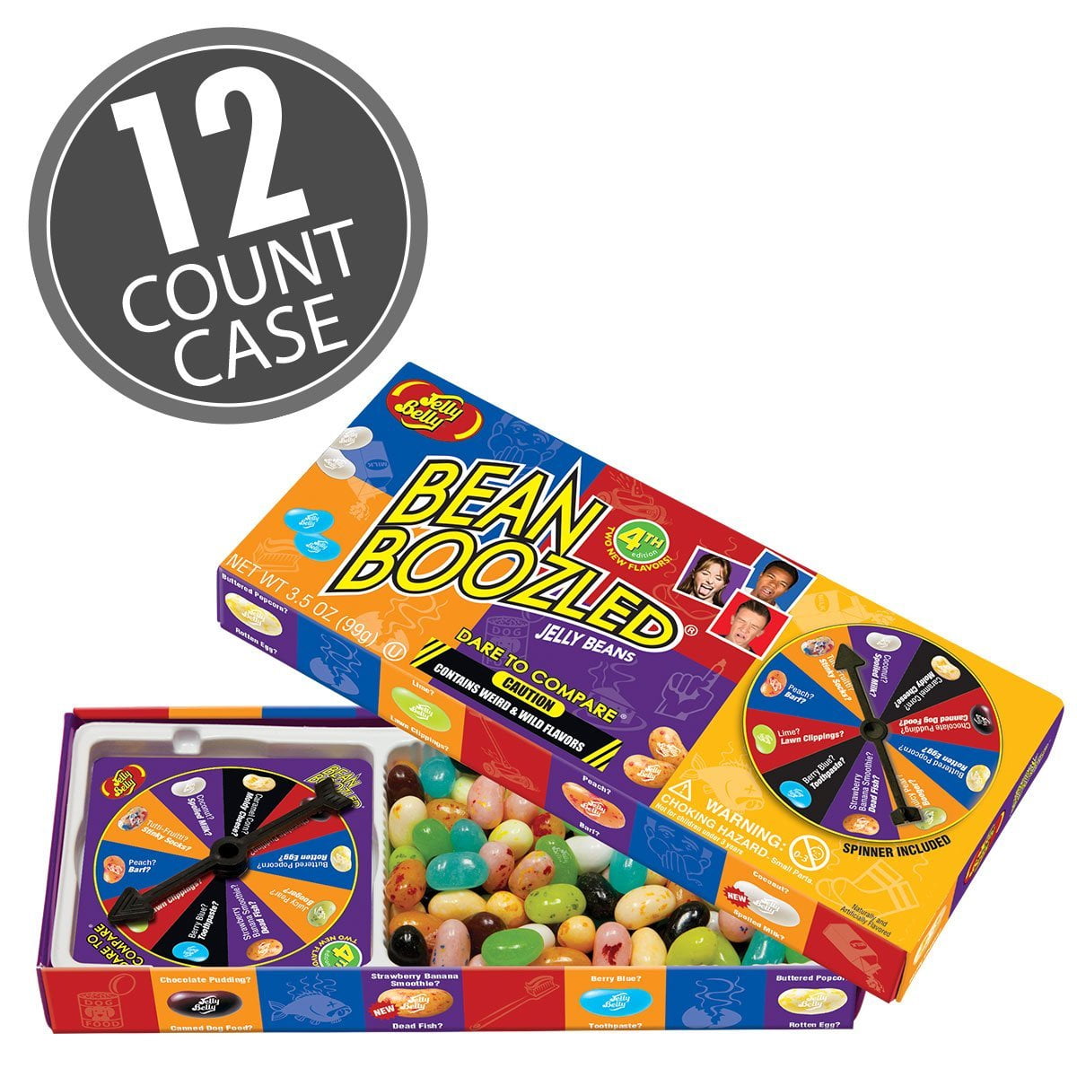 BeanBoozled Spinner Jelly Bean Gift Box (4th edition) 12Count Case