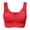 Red, variant on SnZhen Womens Bras Plus Size Wireless Woman's Embroidered Glossy Comfortable Breathable Bra Underwear No Rims