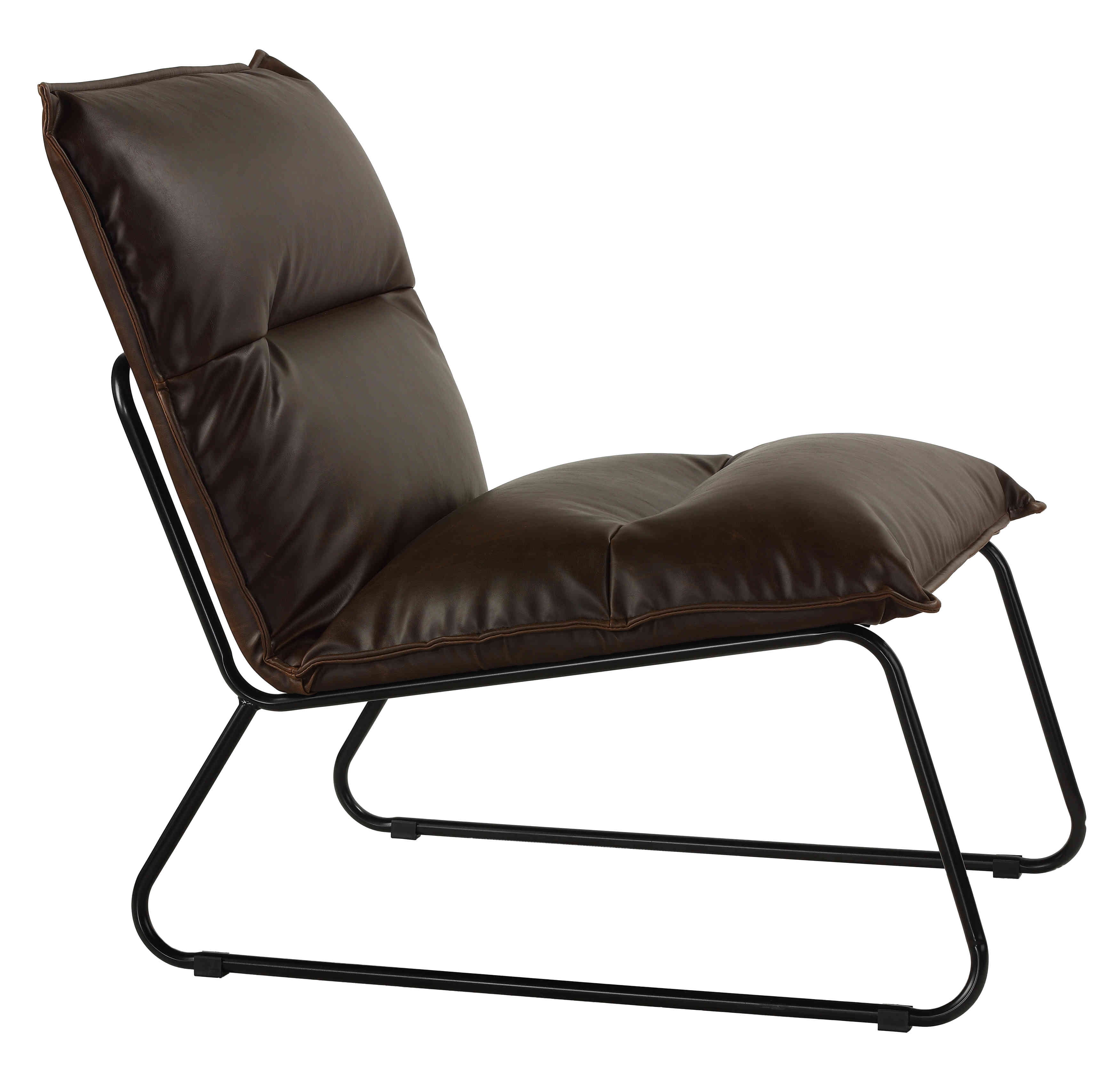 leather statement chair
