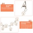 thumbnail image 5 of SHISUYAN 4pcs Vintage Sweater Clips Shawl Pearl Clips Coat Collar Buckles Cardigan Clips, 5 of 5