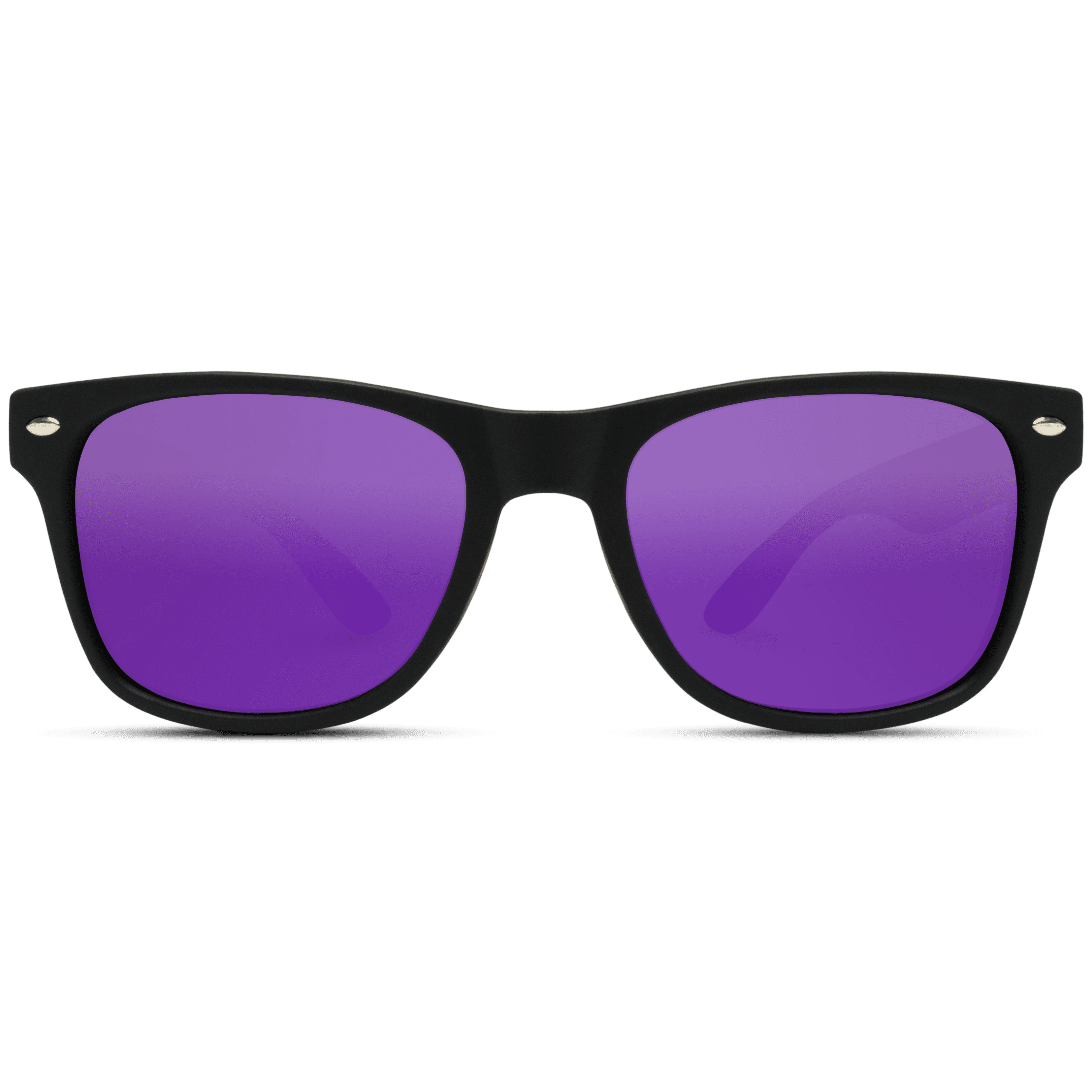 UV Sunglasses with Matte Finish Reflective Color Mirror Lens Large Square and Multi Options