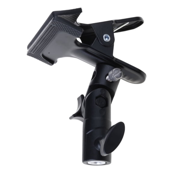 Heavy Duty Metal Clamp Holder Reflector Metal Clip Mount 1/4 "to 3/8" Light Stand Mounting for Flash Umbrella Bracket