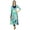 Green & Blue, variant on Bimba Designer Floral Kurti Maxi Classic Chic Kurta Dress Ethnic Boho Clothing