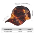 thumbnail image 2 of Rateoe Western Fire Cowboy Pattern Baseball Cap Outdoor Cap Mountain Dad Hat - Unstructured Soft Cotton Cap-Adjustable UV Protection Cap, 2 of 6