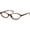 Brown Frame - Blue Light Block Lens, variant on Retro Oval Sunglasses for Women 90s Cat Eye Shades UV protection