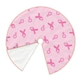 thumbnail image 2 of KLL Breast Cancer Awareness 1 Christmas Tree Skirt 30" ,Party Decorations Farmhouse for Christmas Decorations Holiday Party, 2 of 6