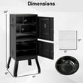 thumbnail image 3 of Costway Fumoir Vertical de BBQ 40 Pieds' avec Thermomètre Intégré, Volets d'Air Réglables pour Fête, 3 of 10