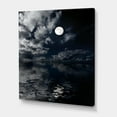 thumbnail image 3 of Designart ' Full Moon Night in Cloudy Sky IV ' Nautical & Coastal Canvas Wall Art Print, 3 of 4