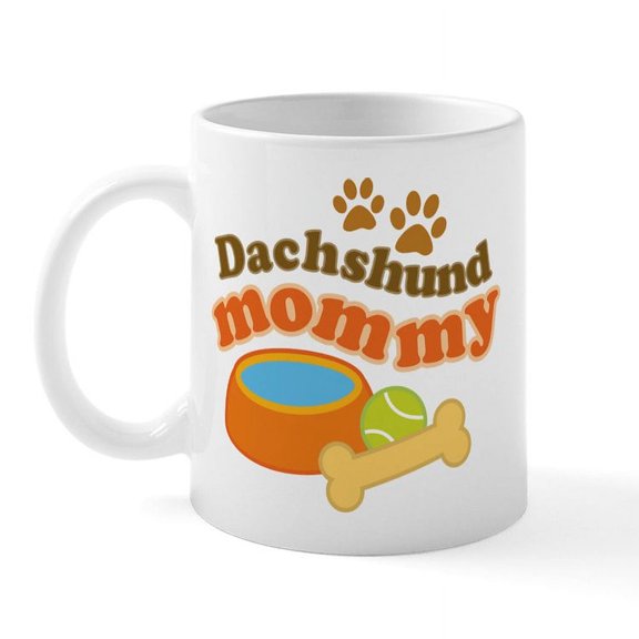 CafePress - Dachshund Mommy Pet Gift Mug - 11 oz Ceramic Mug - Novelty Coffee Tea Cup