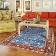 thumbnail image 5 of Balacho Farmhouse Floral Bohemian Faux Wool Area Rug,6' x 9', Blue, 5 of 9