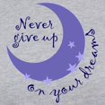 thumbnail image 3 of CafePress - NEVER GIVE UP ON DREAMS Long Sleeve T Shirt - Womens Baseball Tee, 3 of 4