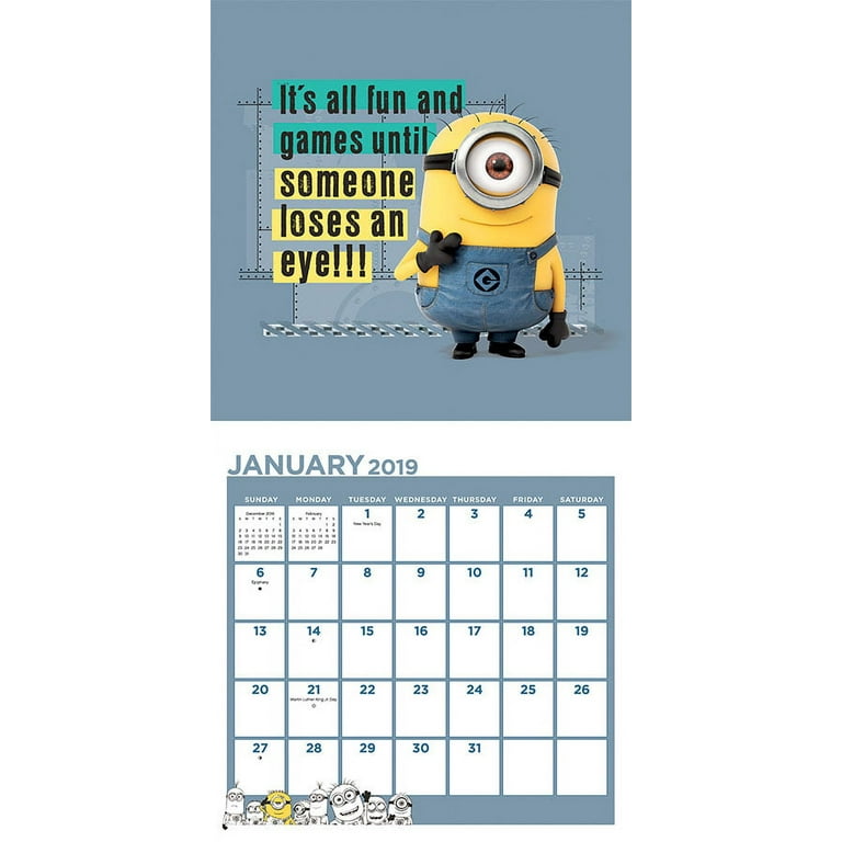 Minion 2025 Wall Calendar lia sibilla