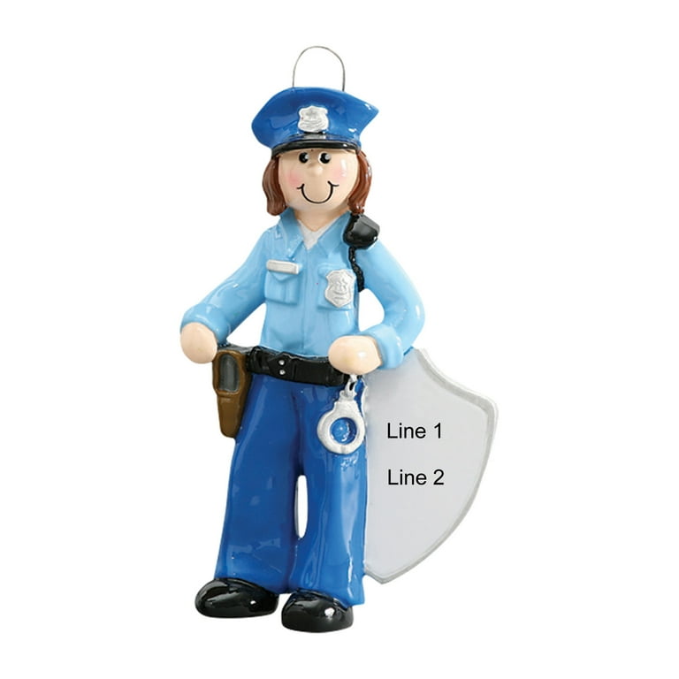 Police Peak Cap Small Hanging Christmas Tree Ornament Xmas Decor Officer Gift Police Peak Cap Small Hanging Christmas Tree Ornament Xmas Decor Officer Gift