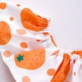 thumbnail image 7 of Rhuody Baby Girl Clothes 6-12 Months Round Neck Bodysuit Flower Fruit Print Sleeveless Romper Leisure Spring Summer Casual Daily Wears Orange, 7 of 7