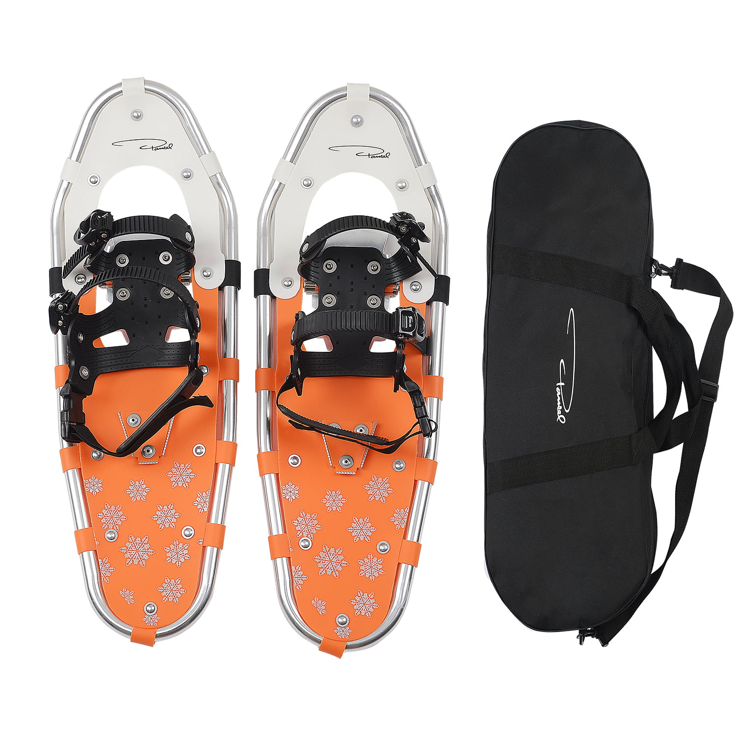 14//21// 25//27// 30 Snowshoes for Men Women Youth Kids Lightweight Aluminum Alloy All Terrain Snow Shoes with Adjustable Ratchet Bindings with Carrying Tote Bag