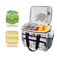 thumbnail image 2 of FORMRS Insulated Cooler Bag 24 Cans Capacity Soft Leakproof Lunch Box with Side Pockets, Purple Retro Shapes, 2 of 7