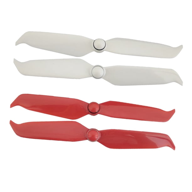 Accesorios/piezas avanzados de pala de hélice de bajo ruido de 4 piezas para RC Rojo + blanco perfke Reducir el ruido de la hélice