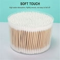 thumbnail image 3 of EASTIN 500 Pcs Cotton Swabs with Case Dual Round Head Q Tips Disposable Cotton Sticks Cosmetic Beauty Tools for Makeup Ear New, 3 of 8