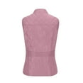 thumbnail image 5 of Aricy Womens Quilted Vests Stand Collar Lightweight Sleeveless Fall Winter Coat Zip Up Quilted Padded Gilet Jacket Cardigan Zipper Waistcoat Outerwear with Pocket, 5 of 5