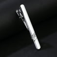 thumbnail image 4 of Stylish Silver Tie Clip for Men Adjustable Width Non Slip Clasp Formal Occasions, 4 of 9