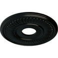 thumbnail image 3 of Ekena Millwork 15 3/4"OD x 3 7/8"ID x 3/4"P Berkshire Ceiling Medallion (Fits Canopies up to 7"), Hand-Painted Jet Black, 3 of 6