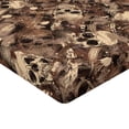 thumbnail image 4 of Ambesonne Spooky Design Fitted Sheet, Halloween Goth Boho, California King, Champagne Umber Cocoa, 4 of 5