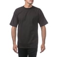 thumbnail image 2 of Pro Club Men's Heavyweight Cotton Short Sleeve Crew Neck T-Shirt,Black,10XL, 2 of 6