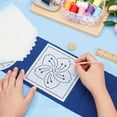 thumbnail image 6 of 12Pcs 5.5 * 5.5inch Plastic Sashiko Stencils Drawing Stencils Embroidery Patterns 12 Different Japanese Style Patterns Embroidery Templates for Hand Quilting, 6 of 7