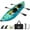 Turquoise, variant on Goplus Inflatable Kayak Set Portable 2-person Kayak with Aluminium Oars EVA Padded Seat Blue