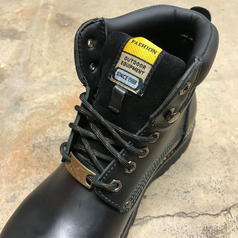 Heavy duty Black Brown Spot Round Boot Laces Shoelaces for Hiking