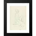thumbnail image 2 of Henri Gaudier-Brzeska 11x14 Black Modern Framed Museum Art Print Titled - Seated Female Figure 2 (1910 - 1915), 2 of 5