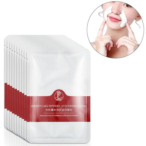 Anti Wrinkle Patches Smile Line Patch 10pcs Facial Nasolabial Folds Anti Wrinkle Facial Lifting Laugh Lines Care Patches