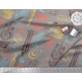 thumbnail image 2 of Soimoi Silk Fabric Vegetables,Jar & Cups Print Sewing Fabric Yard 42 Inch Wide, 2 of 3