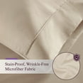 thumbnail image 4 of Danjor Linens 1800 Series Microfiber 4 Piece Bedding Sheet & Pillowcases Set with Deep Pockets, Twin, Taupe, 4 of 9