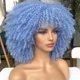 thumbnail image 1 of Peluca de mujer de pelo corto y rizado, africana, pequeña, rizada, europea y americana, peluca de cabeza explosiva, pelucas de malla rosa, tocado de fibra química, 1 of 6