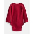 thumbnail image 2 of Wonder Nation Baby Boys' Thermal Henley Bodysuit with Long Sleeves, Sizes 0M-24M, 2 of 3