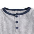 thumbnail image 3 of Newborn Boy Long Sleeve Romper and Pants 2PCS Set, 3 of 6