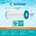 thumbnail image 3 of Hurricane HF4325-01 Advanced Spa Filter Cartridge for Unicel C-4325 and PA225, 3 of 6