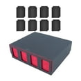 thumbnail image 2 of S SERENABLE Card Deck Box Baseball Card TCG for 2400+ Cards Trading Cards Case Deck Case Red with Divider, 2 of 9