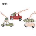 thumbnail image 1 of Paquete de 6 colgantes huecos de madera para Navidad, adornos para árboles de Navidad, decoración para fiestas colgantes WD.WDQZL Hogar, 1 of 5