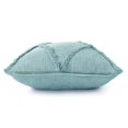 thumbnail image 5 of LR Home Reese Cotton Pillow Set of 2 in Blue, 20" x 20", 5 of 9