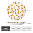 thumbnail image 2 of Yiaed Cartoon Squirrel Print Bone China Decorative Plate Ceramic Dinner Plates Art Crafts with Display Stand-10in, 2 of 6
